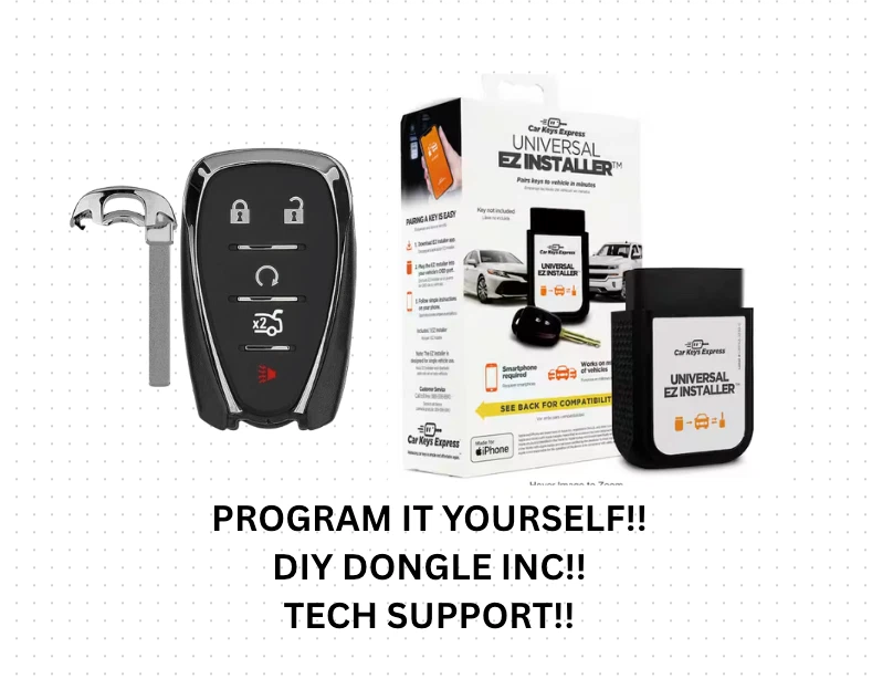 DIY BUNDLE FOR 5 BUTTON CHEVROLET CAMARO CRUZE MALIBU HYQ4EA PROGRAMMER INCLUDED - Изображение 1 из 1