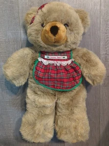 JCPenney 22" Christmas Collection Holiday Bear Plush Apron & Bow Soft Bear - Picture 1 of 14