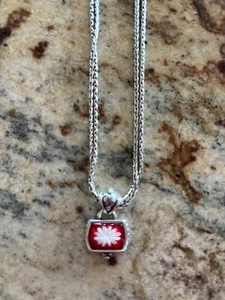 Brighton Water Lily pendant necklace - excellent condition - RETIRED - Picture 1 of 3