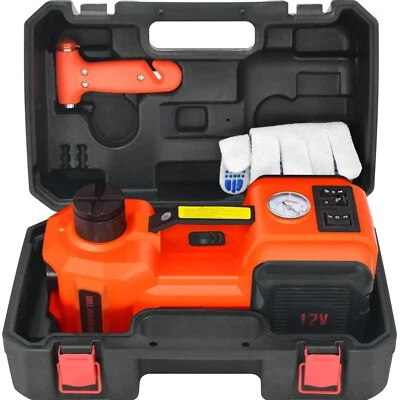 Emergency 5 Ton Electric Car Jack with Tire Inflator - Ideal for SUVs & Trucks - Image 1 of 4