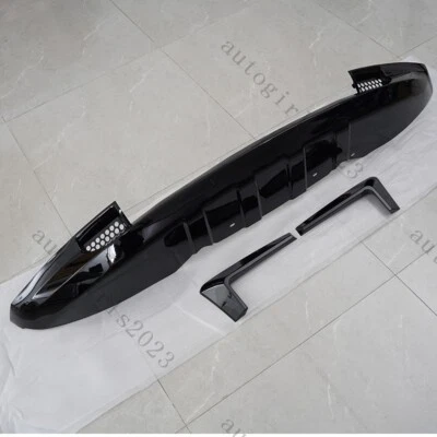 For Land Rover defender 2020-2024 Front Bumper Lip Splitter Spoiler Glossy Black Foto 1 de 4