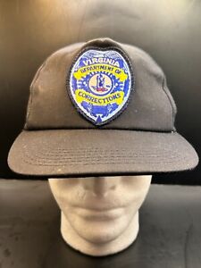 Vintage Virginia Department Of Corrections Snapback Hat Cap Patch USA