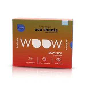 Lazzure Eco-Friendly Laundry Detergent Sheets 64ct Fresh Scent | 128 Loads | New - Picture 1 of 5