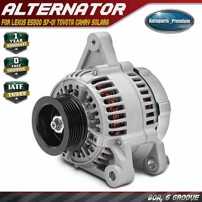 Alternador para Lexus ES300 97-01 Toyota Camry Solara 00-03 V6 3,0 L 80 A/12 V CW Foto 1 de 4