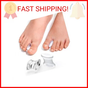 Gel Toe Separators to Straighten Overlapping Toes, 12 Packs of Toe Spacers for B - Picture 1 of 2