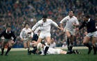 Jamie Salmon of Engalnd kicks on during the Rugby Union Five Nati - Old Photo