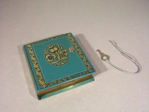DRGM Blechspardose Buch Spardose mit Schlüssel Metall, Blech - Buchspardose - Bild 1 von 6