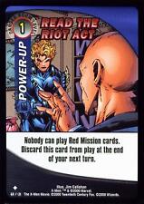 Read the Riot Act - Base Set Unlimited - X-Men TCG