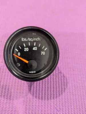 Porsche Audi VW VDO 70 psi libras cuadradas Manómetro eléctrico de pulgadas ¡Envío gratuito! Foto 1 de 4