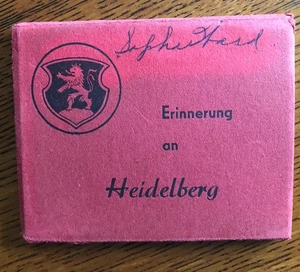 Vintage Ansichtsbuch Heidelberg Deutschland Erinnerung an Heidleberg / 12 Hochglanz s/w - Bild 1 von 8