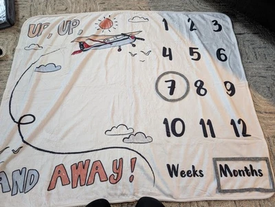 Juego de 3 mantas temáticas de avión recién nacido Foto 1 de 4