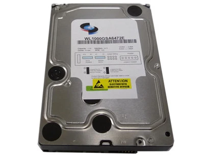 Disco rígido interno WL 1TB 7200RPM 64MB cache (grau empresarial) SATA 3Gb/s 3,5" - Imagem 1 de 4