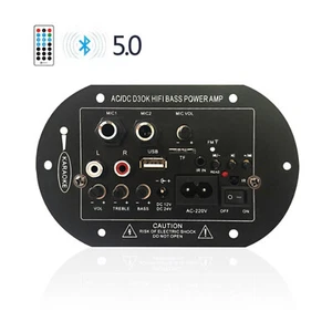 Placa Amplificador de Audio Bluetooth 5.0 HIFI Bajo Estéreo Digital Amplificador de Potencia 12V/24V - Imagen 1 de 11