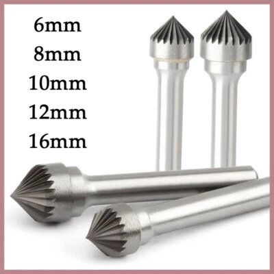 K Type Rotary File Solid Carbide Cutter Grinding Shank Drill Bit Metal Ø6mm~16mm - Image 1 of 4