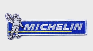 MICHELIN EMBROIDERED PATCH IRON/SEW ON 4-1/2"x 1-1/2" CAR TIRES, RACING BIBENDUM - Bild 1 von 2
