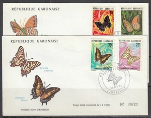 Gabon Scott 305-10 FDC - Butterflies - Picture 1 of 1