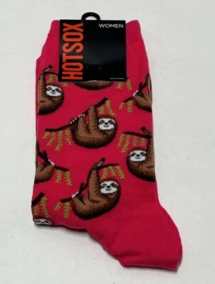 Calcetines para mujer Hot Sox perezosos con estampado de árbol rosa brillante - ¡NUEVOS/NUEVOS CON ETIQUETAS! Foto 1 de 3