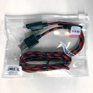 OEM Verizon Fast Charge Braided micro-USB Data Cable w/LED for Samsung LG Note - Picture 1 of 11