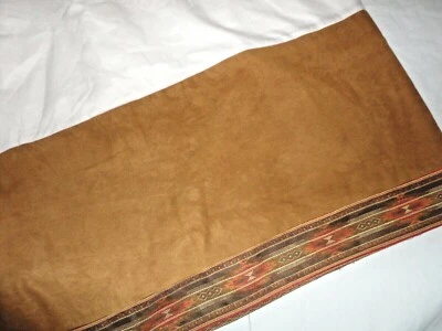 CROSCILL YOSEMITE PAYSON SOUTHWESTERN RUSTIC CAMEL CALIFORNIA KING BEDSKIRT 15" - Image 1 of 4