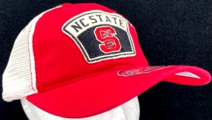 NEW NC State Wolfpack Zephyr Slouch Mesh Snapback Trucker Cap Hat Red OSFA - Picture 1 of 8