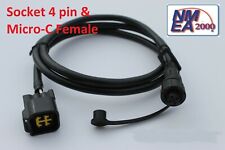 Yamaha Engine Lowrance Interface Cable Socket 4-pin NMEA 2000 direct to Display