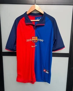 Vintage FC Barcelona 1999 Centenary Shirt Retro– GUARDIOLA #4 - Picture 1 of 3