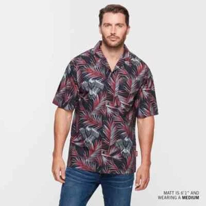 Indian Motorcycle Men's Engine Print Shirt, Red | 2833270 - Picture 1 of 1