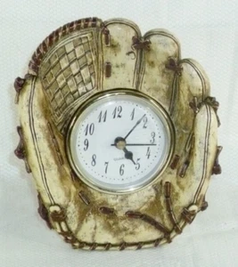 Working Baseball Glove Quarts Clock by Huayi Clock Co - Picture 1 of 7