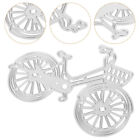 Bicycle Metal Cutting Dies for Crafts Making Scrapbook Silver-FN
