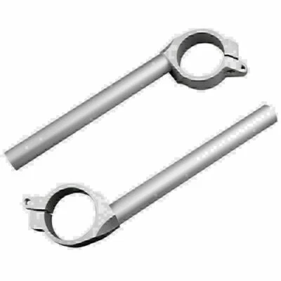 Fit Yamaha YZF R6 2006-2010 Clip-On Fork Tube Handlebars Motorcycle Silver 2pcs - Image 1 of 4