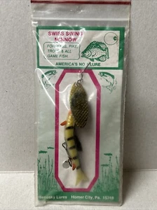 Vintage Swiss Swing #5 Minnow Fishing Lure New Unused on Card - Picture 1 of 4