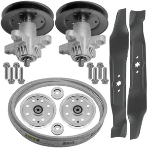 Spindle w/ Pulley Blade Belt For Troy-Bilt 13AJ609 13AN77 13AX60 918-0659 42" - Picture 1 of 8