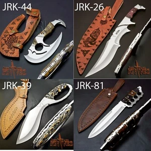 WOW! SUPER MIX LOT CUSTOM MADE D2 TOOL STEEL BLADES, TACTICAL, HUNTING KNIVES - Picture 1 of 1