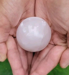 ESFERA DE SELENITA 45mm Bola de Satén Blanco Cristal Curación Chakra Reiki Yoga 117g - Imagen 1 de 8