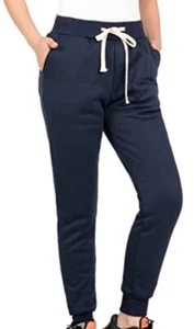 Womens Fleece Jogger SweatPants Sherpa Lined Drawstring Lounge Pants Pockets - Picture 1 of 8