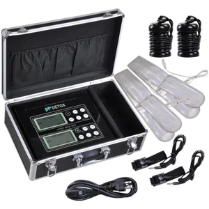 Yescom Ionic Detox Foot Bath Spa Kit Machine with Tub Basin Array Ginger Bag - Picture 1 of 12