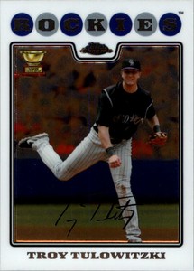 2008 Topps Chrome Baseball Card #97 Troy Tulowitzki
