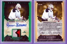 2023 Leaf ITG Used Hockey Emerald Autograph Patch 2/3 Manon Rheaume