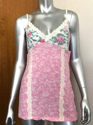 PJ Salvage Intimates Suave Sexy Primavera Floral Rosa Camiseta sin mangas Vestido para dormir Talla L XL Foto 1 de 4
