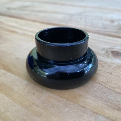 Fone de Ouvido Chris King Sem Etiqueta Preto 1” Tamanho Antigo Copo Alto VGC BMX - Imagem 1 de 4