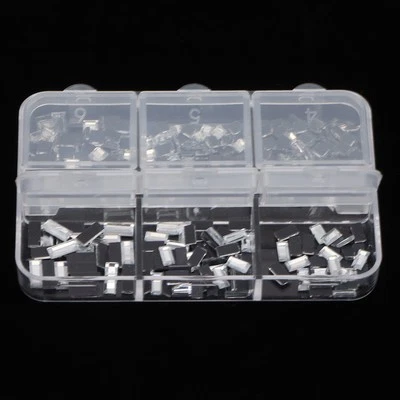 2 Box Flat Back Rhinestones 6 Grid DIY Fashionable Square Rectangular Nail A SPG - Image 1 of 4