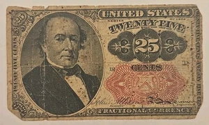 1874 $.25 Fifth Issue Fractional Currency Obsolete Bank Note Bill 5th - Picture 1 of 8