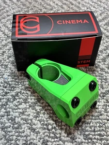 Cinema BMX Projector Stem 50mm New/Mid School Bmx 50mm Reach LTD Day Glow Green - Picture 1 of 2