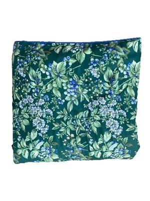 Vtg Laura Ashley Bramble Berry Green Floral Full / Queen  Reversible Comforter - Image 1 of 4