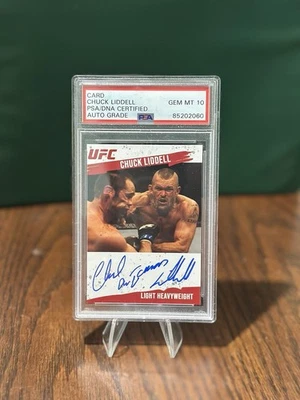 UFC Chuck Liddell Auto Autograph PSA/DNA CERTIFIED Gem mint 10 💎 - Image 1 of 3