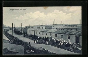 Ansichtskarte Bad Orb, Wegscheide mit Baracken 1922  - Picture 1 of 2