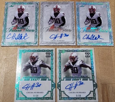 2020 Leaf Ultimate Draft Future Stars Chuba Hubbard Auto's🔥#/20's🔥#/25's🔥#/50 - Image 1 of 4