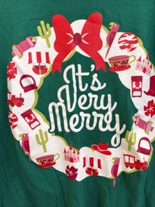 Camiseta Verde Estilo Disney California It’s Very Merry The Lost Bros Talla M - Imagen 1 de 5