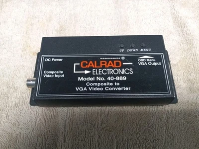 CalRad 40-889 Convertitore Video Composito BNC a VGA per CCTV NO Alimentatore - Immagine 1 di 4