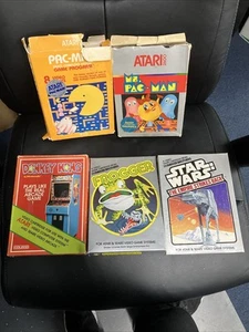 Atari Game Lot Vintage, Pac-Man, Mrs. Pac-Man, Star Wars,Frogger, Donkey Kong - Picture 1 of 19